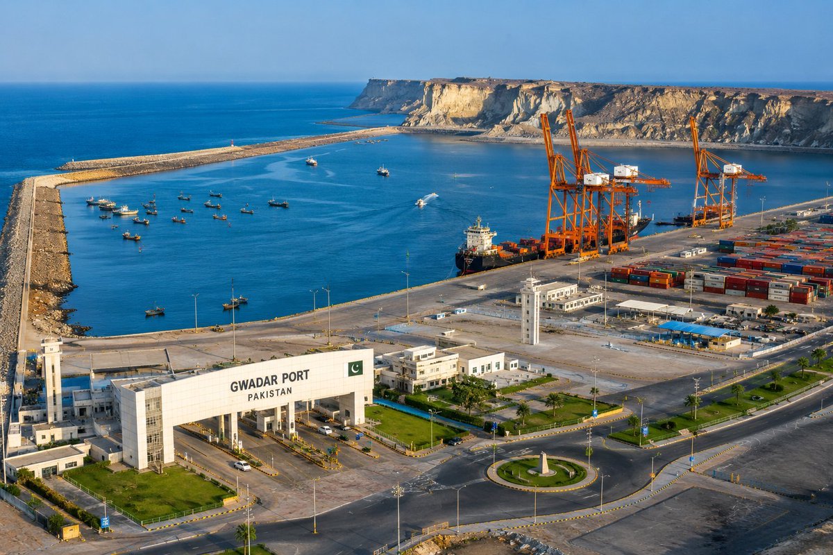 hasankhyber's tweet photo. Welcome to Gawadar Port. The future of Pakistan. A thorn in the "friends" and Foes eyes. https://t.co/8soC5FDxXu