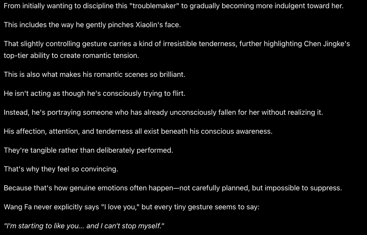 taeriphile's tweet photo. A long post on Weibo praising Chen Jingke's acting as Wang Fa, &amp; I think the person exactly pour all my thoughts abt him

"He's fully immerses himself in the emotional flow of the character. So what the audience sees isn't "acting," but genuine emotional reactions." 

Full trans: https://t.co/0i4I0FjkCX