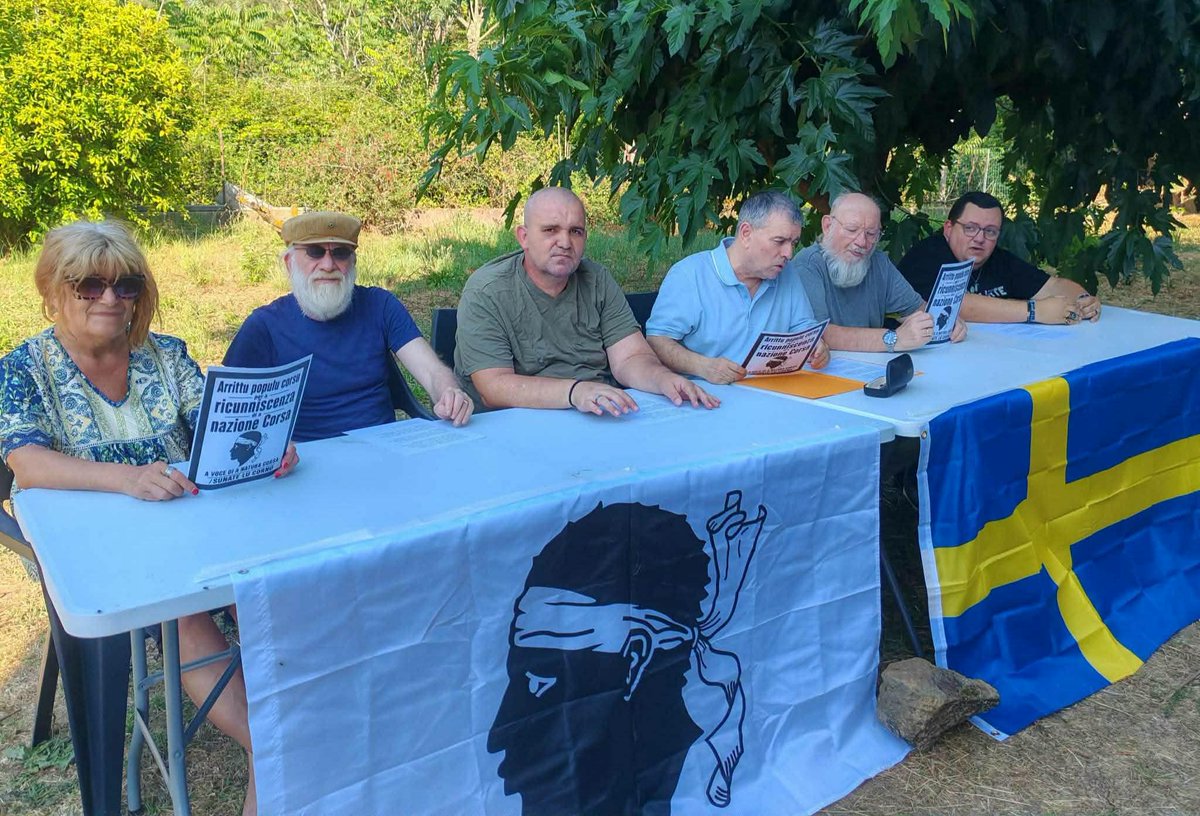 jfbaccarelli's tweet photo. #AVoceDiANaturaCorsa
#SunateLuCornu
Le mouvement politique "A VOCE DI A NATURA CORSA / SUNATE LU CORNU" appelle le #RoyaumeDeSuède à reconnaître la nation corse, son peuple, sa langue, sa culture et son identité. Un geste de respect envers l'histoire corse. https://t.co/IHFeUSwtV8