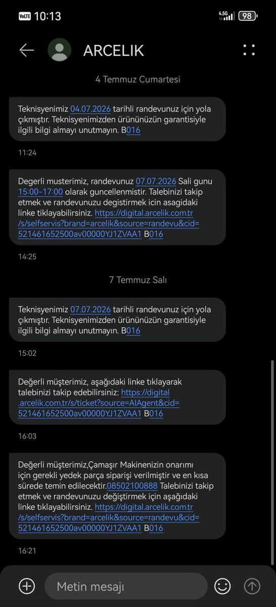 aaarkutcu's tweet photo. @ArcelikDestek Arayıp servis kaydınız gözükmemekte diyorsunuz. Mantık çerçevesini komple yıktık, saçmalıkta arşa doğru gidiyoruz. https://t.co/rzNcNDJuws