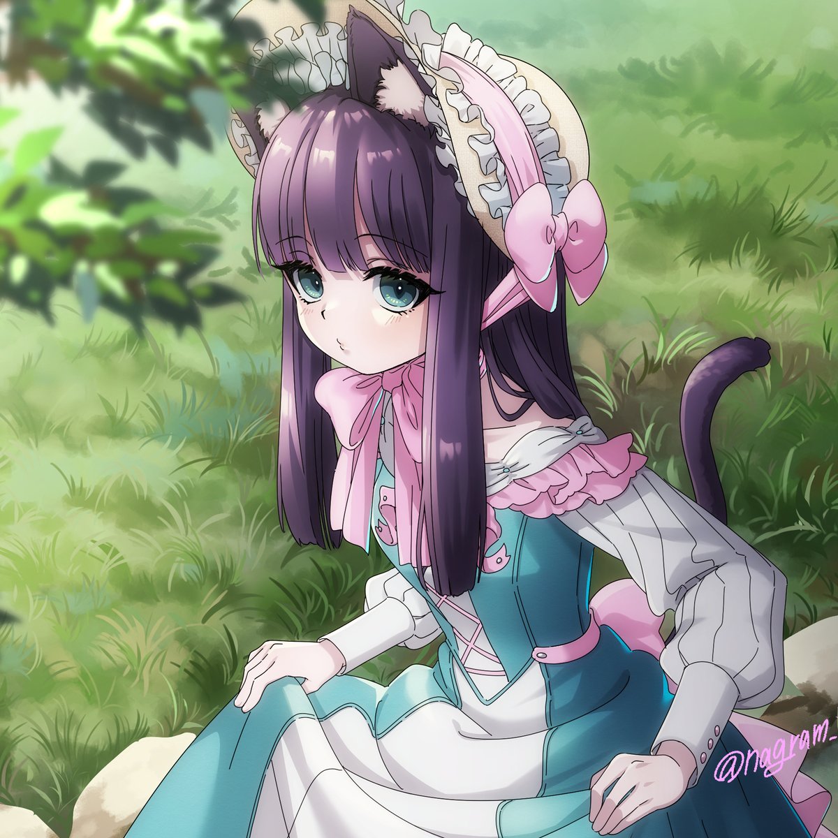 nagram_7gg's tweet photo. おてんばお嬢さま🐈‍⬛
#創作 https://t.co/wvIK4nw4rQ