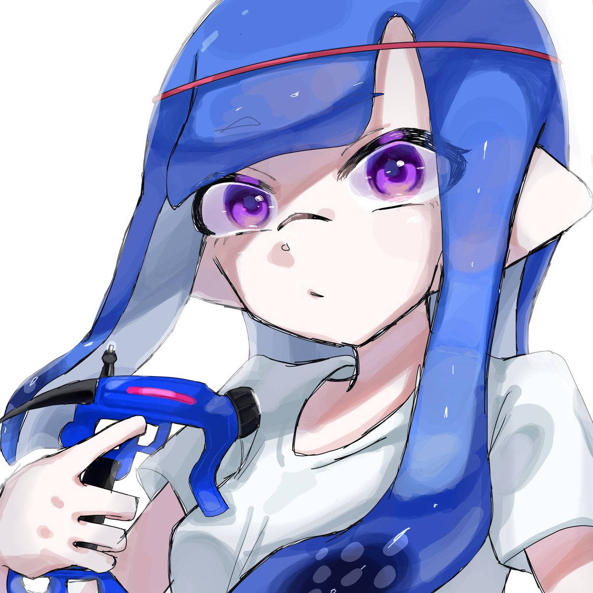 reima073111's tweet photo. 💙
 #イラスト  #スプラトゥーン3 https://t.co/U5Bv2Prhtl