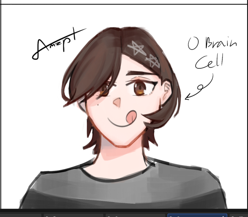 Azuki_73A's tweet photo. Magma กับเพื่อนวันที่ 9 (วาดตัวเอง)
ลองนั่งส่องกระจกดู หน้าเราก็มีขี้แมลงวันเยอะนะเนี่ย แต่ตัดออกเอาแค่อันที่ใหญ่สุดละกัน ถ้าใส่หมดจะโคตรรก https://t.co/pzRci8rcuW
