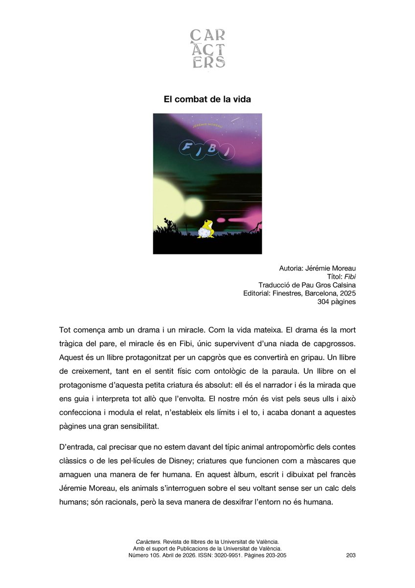 Revista Caràcters tweet media