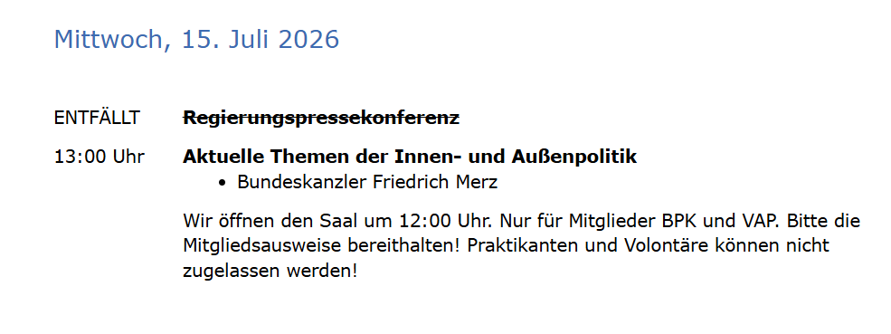 FWarweg's tweet photo. Nächsten Mittwoch kommt unser aller @bundeskanzler Friedrich #Merz in die #Bundespressekonferenz. Was wären denn Eure drängendsten Fragen an ihn? https://t.co/9B4O57WHCn