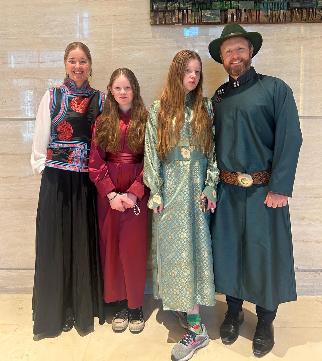 AusAmbMongolia's tweet photo. From my family to yours, wishing you a glorious, proud and festive Naadam 🇦🇺🇲🇳. May the steppe’s energy bring strength and unity to you hearts and homes.

-Chargé d’affaires Andrew Berryman https://t.co/2MWvV0P94P