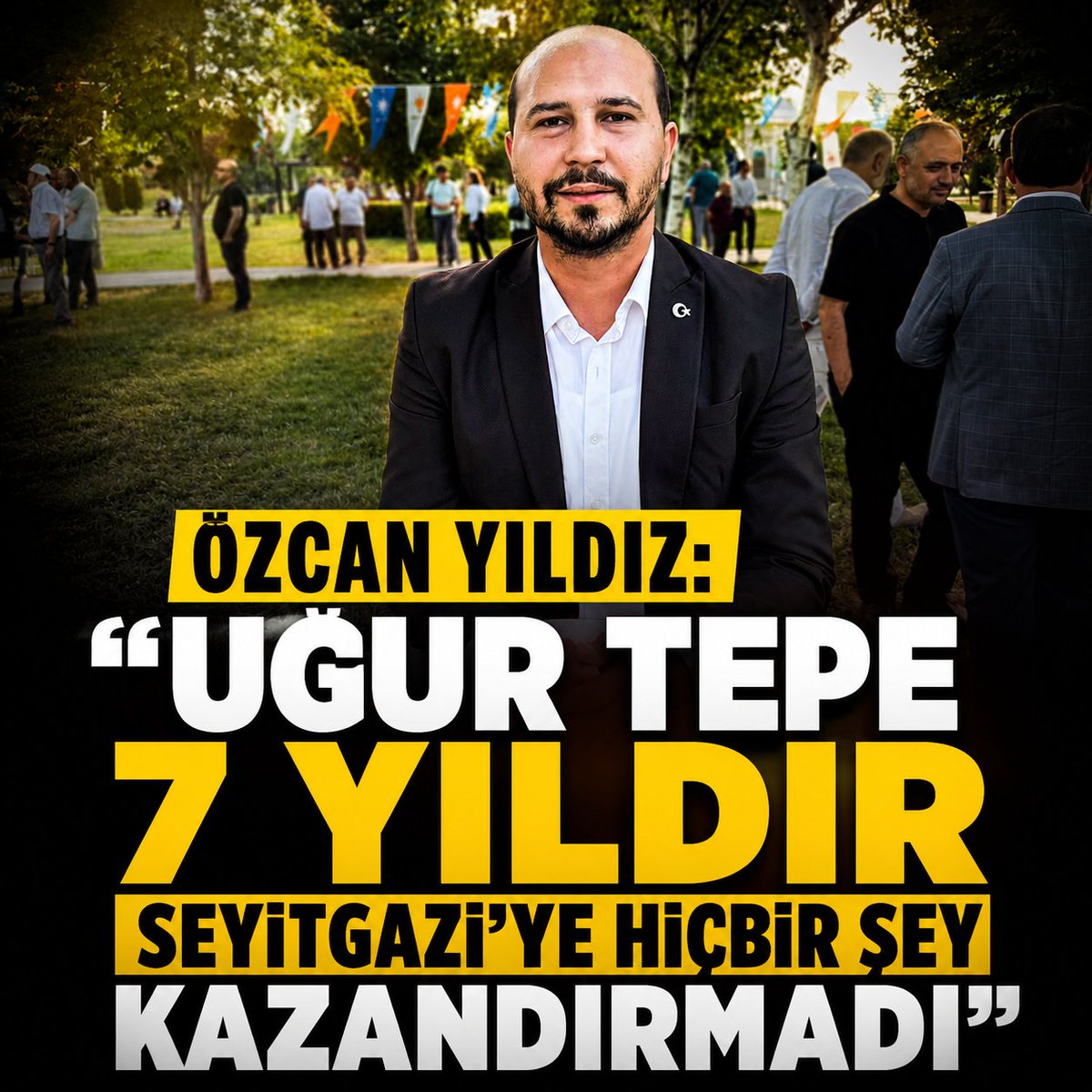 gazete26's tweet photo. Özcan Yıldız: "Uğur Tepe 7 yıldır Seyitgazi'ye hiçbir şey kazandırmadı" https://t.co/ydSSt3uVtw https://t.co/GFbVcYbWro