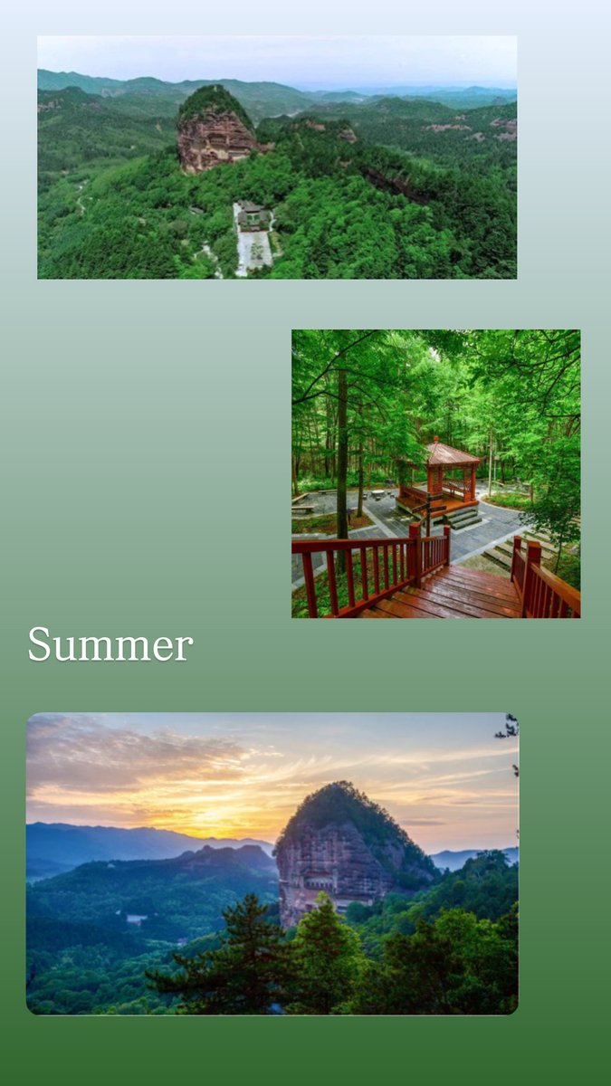 iTianshui's tweet photo. The Four Seasons of Maiji Mountain Grottoes #Tinshui #Chinatravel #Cultureheritage #Chinesecivilization https://t.co/t6KtwLcFMM