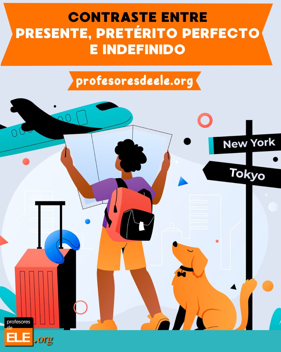 ProfesoresdeELE's tweet photo. Nueva actividad #ELE para niveles A2–B1
Trabaja el contraste entre el presente, el pretérito perfecto y el pretérito indefinido con una propuesta interactiva basada en los viajes✈️
https://t.co/lzob38td5E
#GramáticaELE #ProfesoresDeELE https://t.co/2NxyNyekjv