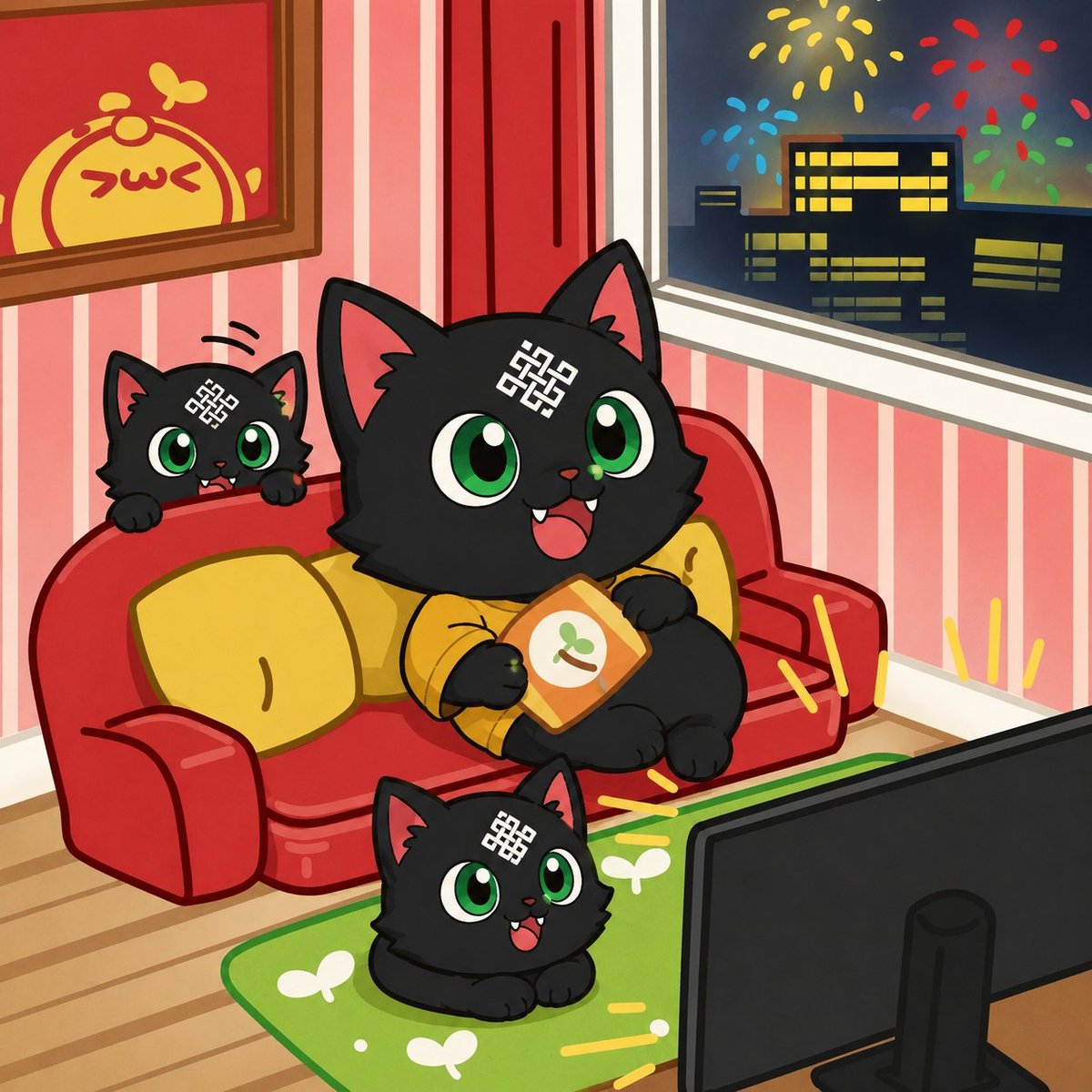 0xIkyy's tweet photo. snacks are ready, the screen is on. Let's enjoy the WorldCup together with Siggycat ☕
which team are you support guys? https://t.co/hInvJBDvkB