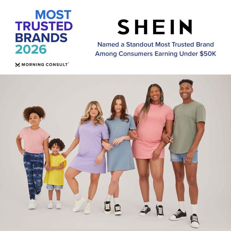 SHEIN_Official's tweet photo. We’re honored to be recognized by Morning Consult as one of its 2026 Most Trusted Brands among budget-conscious consumers.

Every order, review and piece of feedback helps us continue improving what we do. From fashion and beauty to home and pet products, we’re committed to bringing you more of what you love at prices you can feel good about.

Thank you for being part of our journey and for trusting us to help you express your style every day.