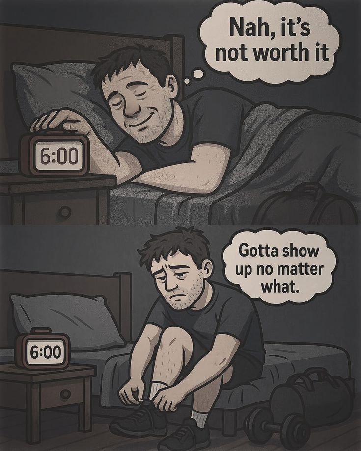 SchoolOfGr8Men's tweet photo. Show up, no matter what. https://t.co/dIdZwR28hR