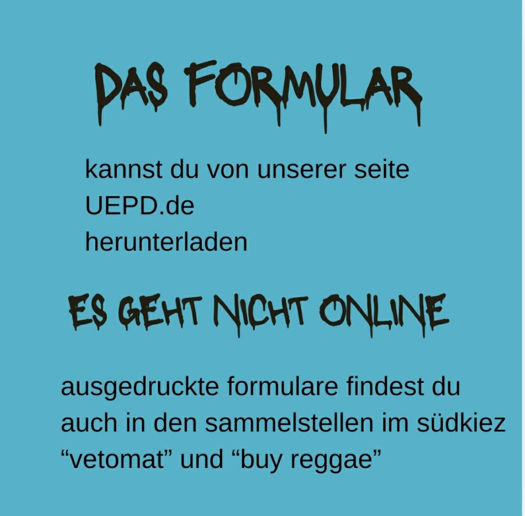 bergpartei_real's tweet photo. wir brauchen bis dienstag 200 unterschriften aus xhain. neue sammelstellen (statt floating university):

🌈 vetomat
🔍 wühlischstr.42
⏰ unregelmässig

🌈 buy reggae 🌈
🔍 simon-dach-str.1
⏰ di-sa 13-20:00

bitte weiterleiten
danke ❤️🙏
eure #bergpartei ☯️🏴
#agh26 #ltw26 #bvv26 https://t.co/zcShtflGut