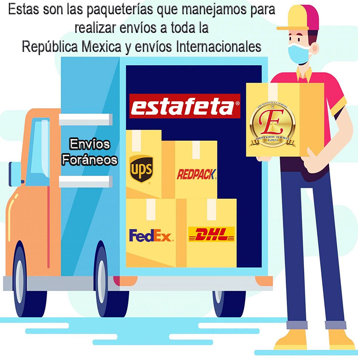 distribuidoejeo's tweet photo. ¡ATENCIÓN!:
Realizamos envíos a toda la República Mexicana y estás son las paqueterías que manejamos para los mismos
#DistribuidoraEjeo #envíos #redpack #fedex #dhl #estafeta #ups #colecciones #fascículos #coleccionistas #envío #repúblicamexicana #foráneo #foráneos https://t.co/I3rgfsC6ge