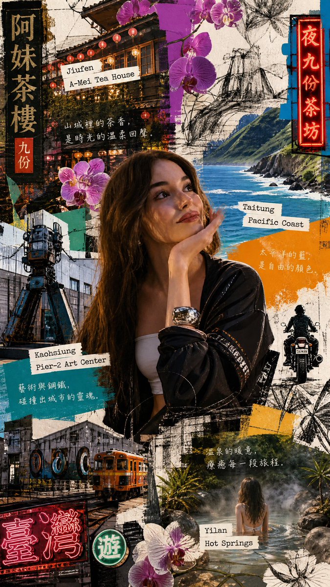 Taiwanese Travel Mixed-Media Art