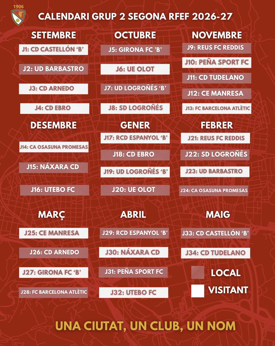 TerrassaFC's tweet photo. ⚽️ Nou rival a la lliga: el @CDCS_Academy.

🗓️ El nostre primer desplaçament serà al camp del filial orellut.

#TerrassaFC #AmuntTerrassa https://t.co/MvDJrSxwp8