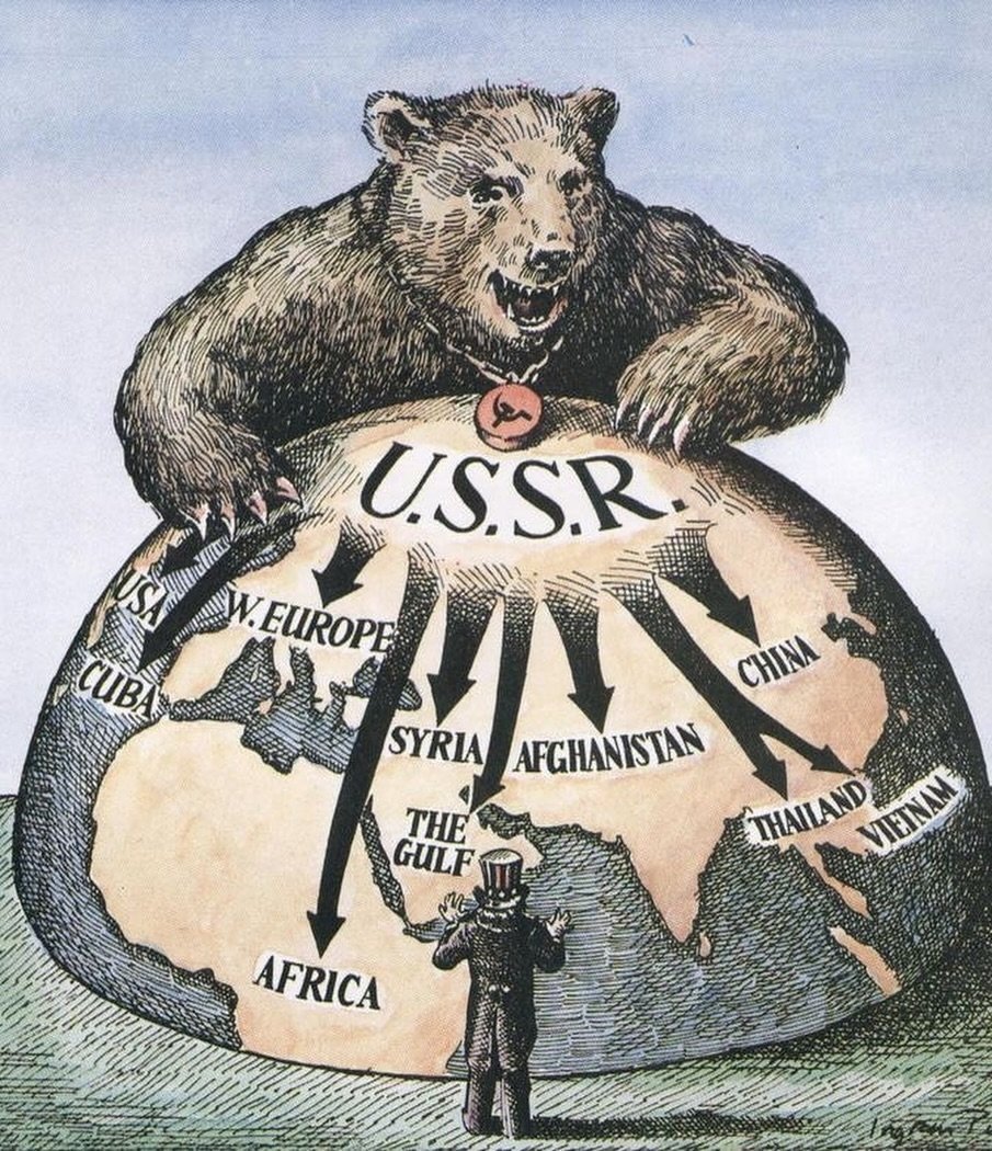 Civixplorer's tweet photo. The Cold War: Uncle Sam vs. the Soviet Bear https://t.co/f7PnRvVK4K