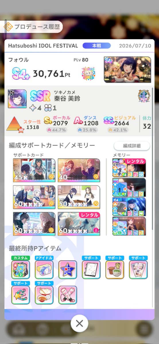 foul_rivals's tweet photo. やっと恒常美鈴(全力)でS4+取れた。案外やればできるものなんだな https://t.co/suXOCeGHtt