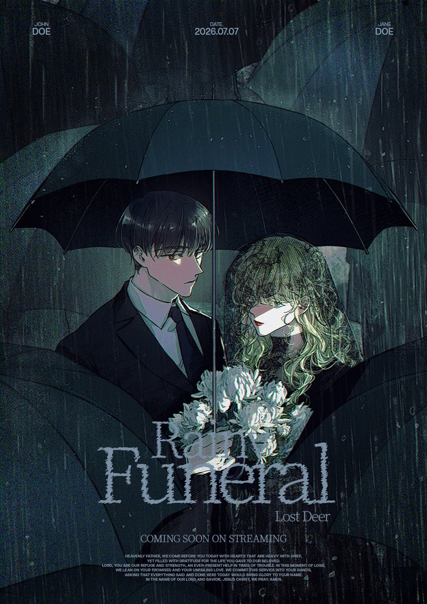 T0MINT0M's tweet photo. #커미션 #RT

🌧️우중장례(雨中葬禮)
- 장마와 장례식 컨셉 2인 고정틀 커미션
- 기본 55,000원
- 구성 원본 그림/포스터 편집본(인쇄 가능)

인포 : https://t.co/i6OSLwxJUl
신청 : https://t.co/weKU9rFNY4

8월 초 1페어 추첨하여 그려드립니다 https://t.co/2lg9rVCzaY