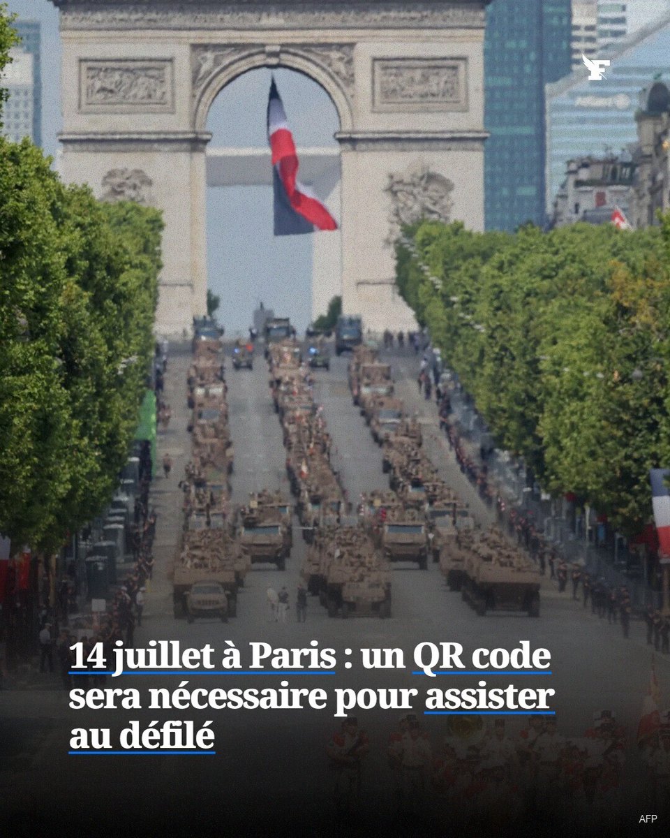 Le_Figaro's tweet photo. 14 juillet à Paris : un QR code sera nécessaire pour assister au défilé. →https://t.co/EGlquzLm7j https://t.co/jwu95qSoIc
