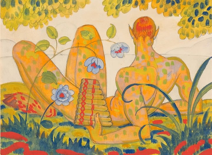 MenschOhneMusil's tweet photo. A Canticle of Pan, Paul Thévenaz, c. 1920. https://t.co/Qo0tOKT7R5