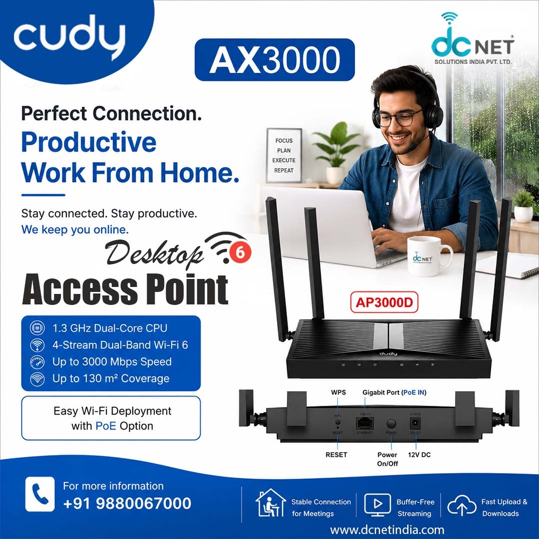 dcnetindia's tweet photo. 🚀 Unlock Next-Level Connectivity with Cudy AX3000 Wi-Fi 6
🌐 https://t.co/ocmt7YFJkj
📞 +91 9880067000
#DCNetIndia #Cudy #AX3000 #AP3000D #WiFi6 #AccessPoint #DualBandWiFi #NetworkingSolutions #EnterpriseNetworking #BusinessWiFi https://t.co/e3uEKHPzVA