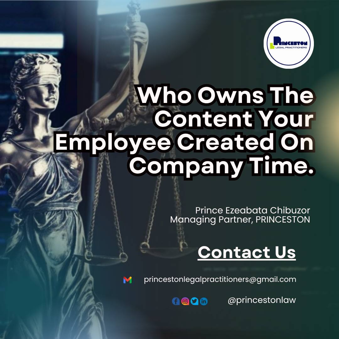 princestonlaw's tweet photo. https://t.co/ur8PDFosZH
#IntellectualProperty #CopyrightLaw #NigerianBusiness #EmploymentLaw #TechStartups #IPLaw #Princeston https://t.co/opjwhhYYL7