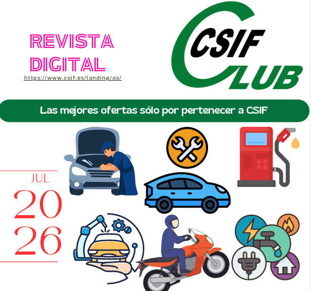 CSIFCantabria's tweet photo. 💳¡Ya está aquí la nueva revista del Club CSIF!
Este mes encontrarás descuentos exclusivos para afiliad@s y miembros del Club en combustible, motor y energía, para que este verano ahorrar sea mucho más fácil.
👇
https://t.co/SjeSBMrrzT
@CSIFnacional @CsifUsc @ClubCSIF #CLUBCSIF https://t.co/1M6DwVJ54m