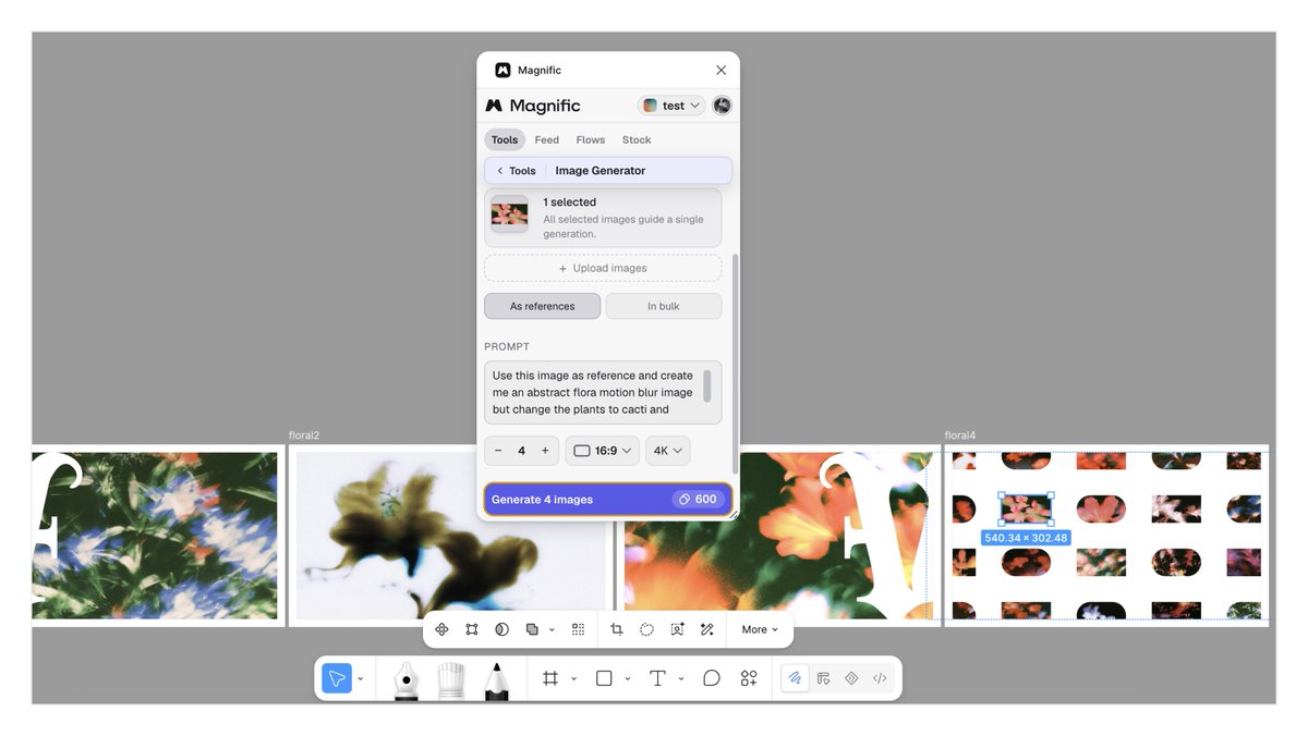 JCKHLRY's tweet photo. OMFG THIS IS CRAZY! 🔥

I did a little test and It's very handy having all the Magnific tools in Figma 🥹

Goated plugin icl https://t.co/Hn576qXDZK