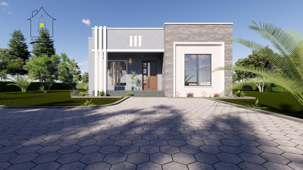 SArchitectonics's tweet photo. A cozy, modern 2 bedroom bungalow perfect for a rural setup.

📐 Plinth Area: 79 sq. m
🛏️ 2 Bedrooms
🎨 Modern hidden roof finish
📞 Call/WhatsApp: +254 768 296 016 https://t.co/h50jyRizSc