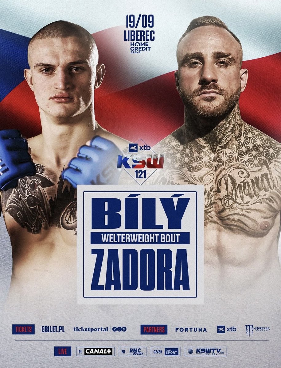 swiat_mma's tweet photo. Dominik Zadora 🇵🇱 z debiutem na gali w Libercu
Dominik Zadora 🇵🇱 (0-1) podczas gali #KSW121 w Libercu stanie w szranki z Samuelem Bily 🇨🇿 (0-1) https://t.co/PyNkytpDJI
