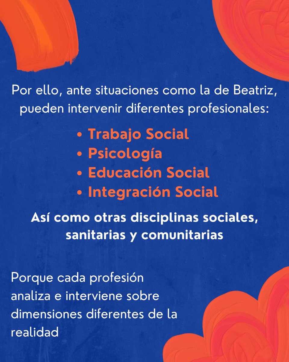 MUISOCIAL_UMH's tweet photo. 👥 El Trabajo Social, la Psicología, la Educación Social y otras disciplinas aportan miradas complementarias para ofrecer respuestas más eficaces.

💜 También necesitamos recursos y buenas condiciones laborales para intervenir con calidad.

#MUISOCIAL https://t.co/1dFV0KjDKu