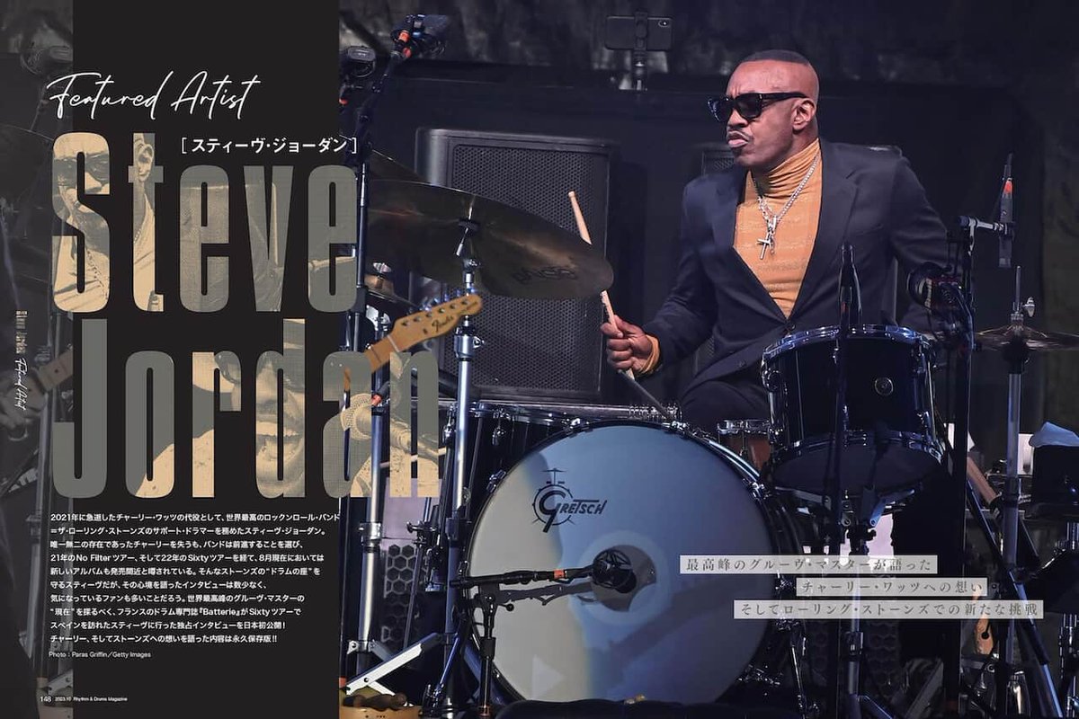 drumsmagazinejp's tweet photo. 本日7月10日、ザ・ローリング・ストーンズのニュー・アルバム『Foreign Tongues』がリリースとなりました✨

本作の大半の楽曲でドラムをプレイしているのは、チャーリー・ワッツに代わってその座を務めるスティーヴ・ジョーダン🥁

2023年発表の前作『Hackney Diamonds』リリース時に公開した、スティーヴがチャーリーについて語った記事を改めてぜひ🙏

↓記事はこちら↓
https://t.co/dF9jrJ87mD