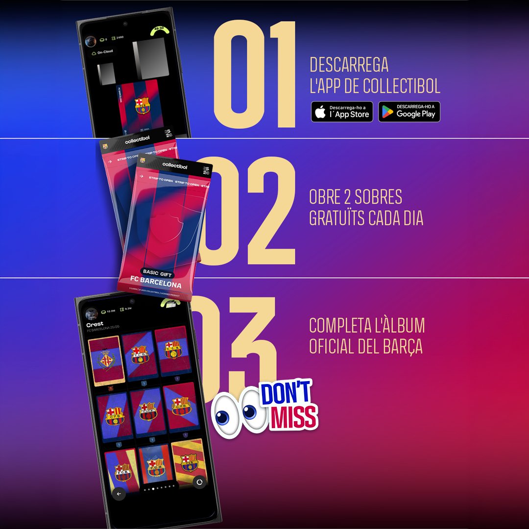 FCBfemeni's tweet photo. Aconsegueix la teva col·lecció de cartes el Barça! 
🃏 https://t.co/QCZ4L3OmiH https://t.co/wpurWZFqPN