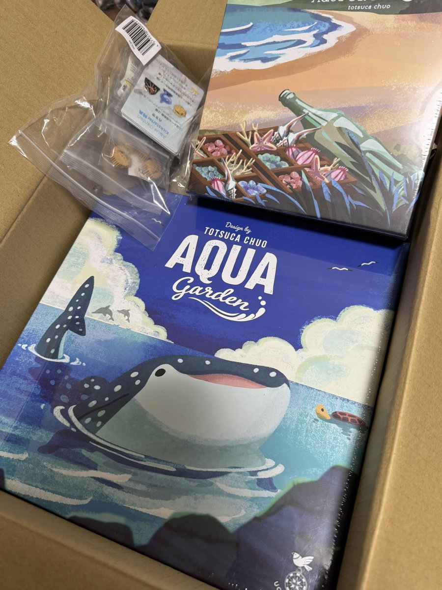 t_bodoge's tweet photo. ボドゲ届いた
(アクアだけです) https://t.co/adPAGrJQ9N