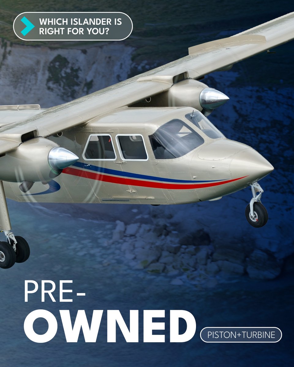 BrittenNorman's tweet photo. Fully factory-refurbished Islanders: proven airframes, refurbished by the people who built them and finished to meet your budget and needs.
The world’s most versatile utility aircraft, ready when you are. Contact sales@britten-norman.com
#BrittenNorman #Islander #BN2T4S #BN2B https://t.co/gZlJ5Gf5gA