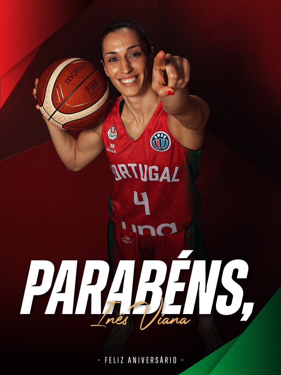 fpbasquetebol's tweet photo. Uma das heroรญnas do primeiro EuroBasket Feminino estรก hoje de parabรฉns ๐
Que tenhas ๐ช๐ข ๐๐๐ ๐๐๐ก๐๐ฏ, Inรชs โค๏ธโ๐ฅ๐ต๐น
#SomosBasquetebol #AsLinces https://t.co/vTrcSPNPdM
