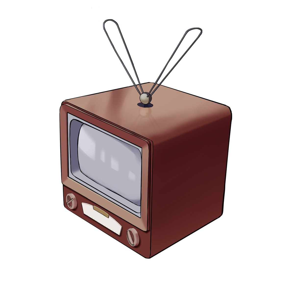 to_meito___pr's tweet photo. 真空管テレビのアンテナってうさぎの耳みたいでかわいいかも https://t.co/NylohAkAaJ