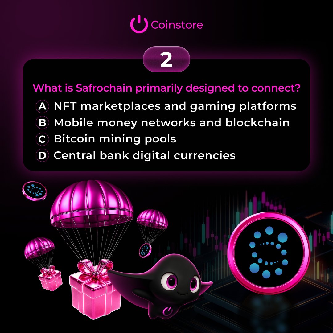 CoinstoreExc's tweet photo. 📢 $SAF Trivia Airdrop Alert! 📢 

💰25 Lucky winners will get to share $500 prize pool💰 

How to enter: 
🔹Follow @CoinstoreExc and @safrochain 
🔹Like + Share + Tag 3 friends 
🔹Comment your answers (e.g. 1A 2B 3C 4D) + UID  

📅 Ends Jul 16.  

🔍 Learn more ：https://t.co/Mt8QRHmsET