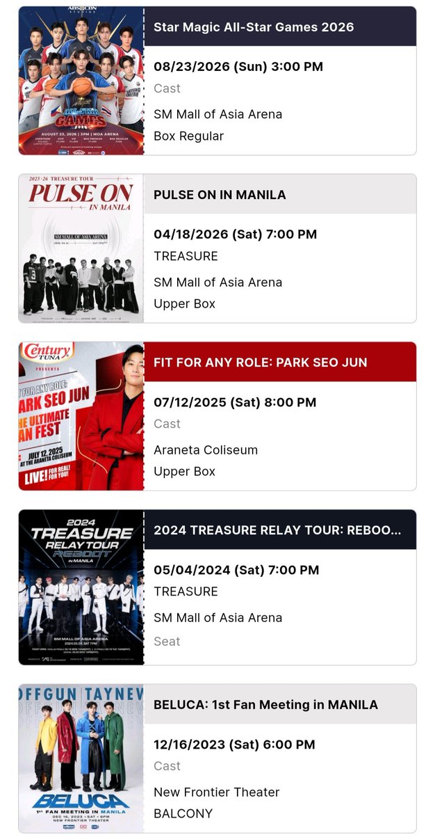 xst4rdustt's tweet photo. concerts &amp; fanmeets so far! 🥹🫶🏻 AAAAA KILIG SO MUCHHH https://t.co/tCeD4wHAJ1