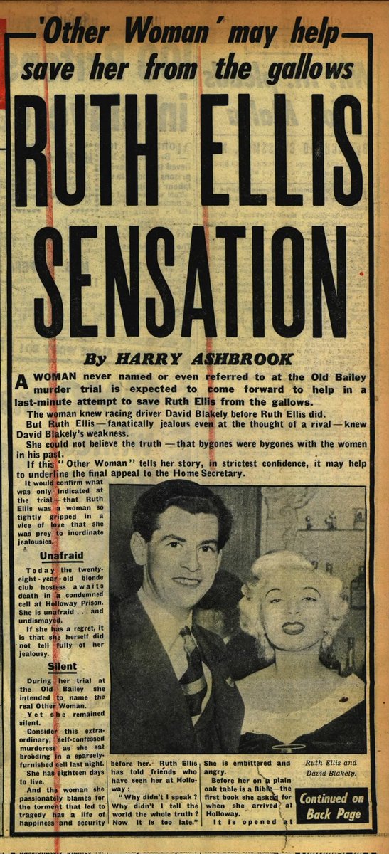 bridgemanauthor's tweet photo. 🔗 Wow! Talk about 3 degrees of separation . . .
The story of the conditional pardon given to Ruth Ellis is not only overdue, it provides an intriguing direct link between my last book, Tuula: A True Crime Tragedy, and my next book (#AandA, due Autumn 2026)
@TippermuirBooks https://t.co/J6oeMz4E2y