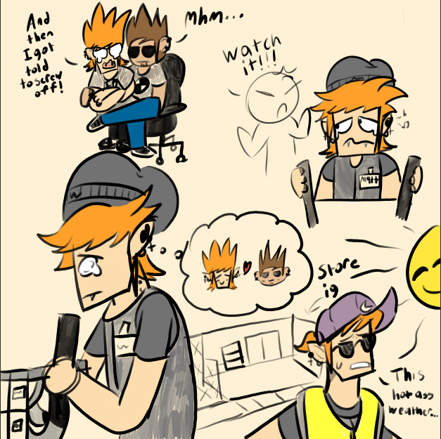 Mochiisgreat's tweet photo. Go my retail Matt with Tom as his comforting bf! #eddsworld #matteddsworld #tomeddsworld #tommatt #matttom https://t.co/xHRZ1MfN1H