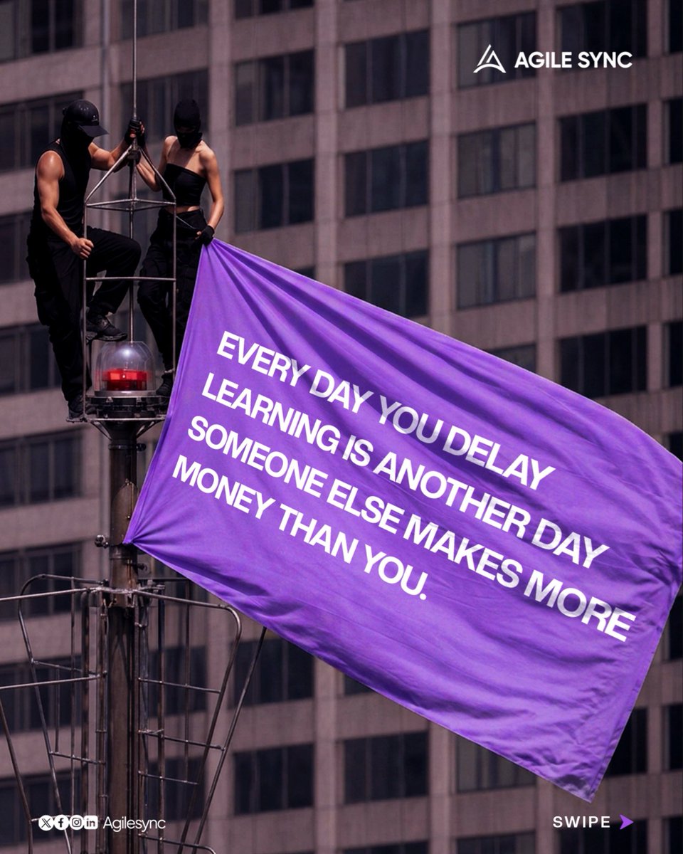 agilesyncltd's tweet photo. Six months from now, you’ll either be grateful you invested in yourself or wishing you had started today.

The choice is yours.

🚀 Registration for Agile Sync Cohort 6 is officially open.

Comment AGILE and we’ll send you the details.

#trending #training https://t.co/oxy2j2yxm0