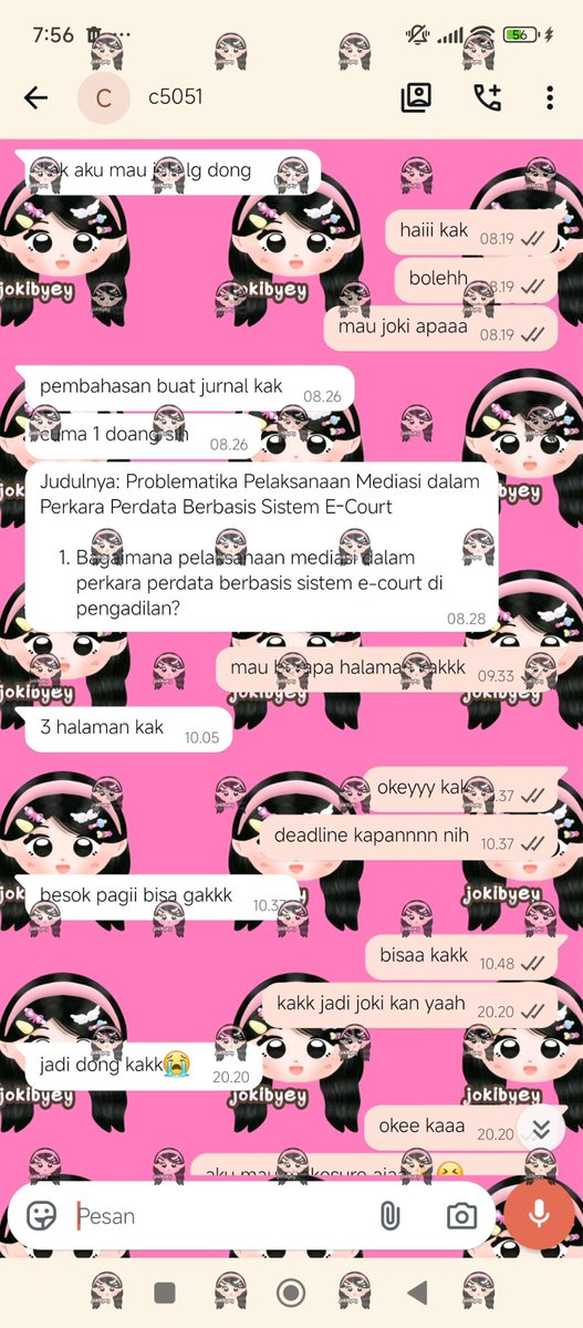 jokibyeyy's tweet photo. joki jurnal hukum #zonauangㅤ https://t.co/tkRp7PF3lq