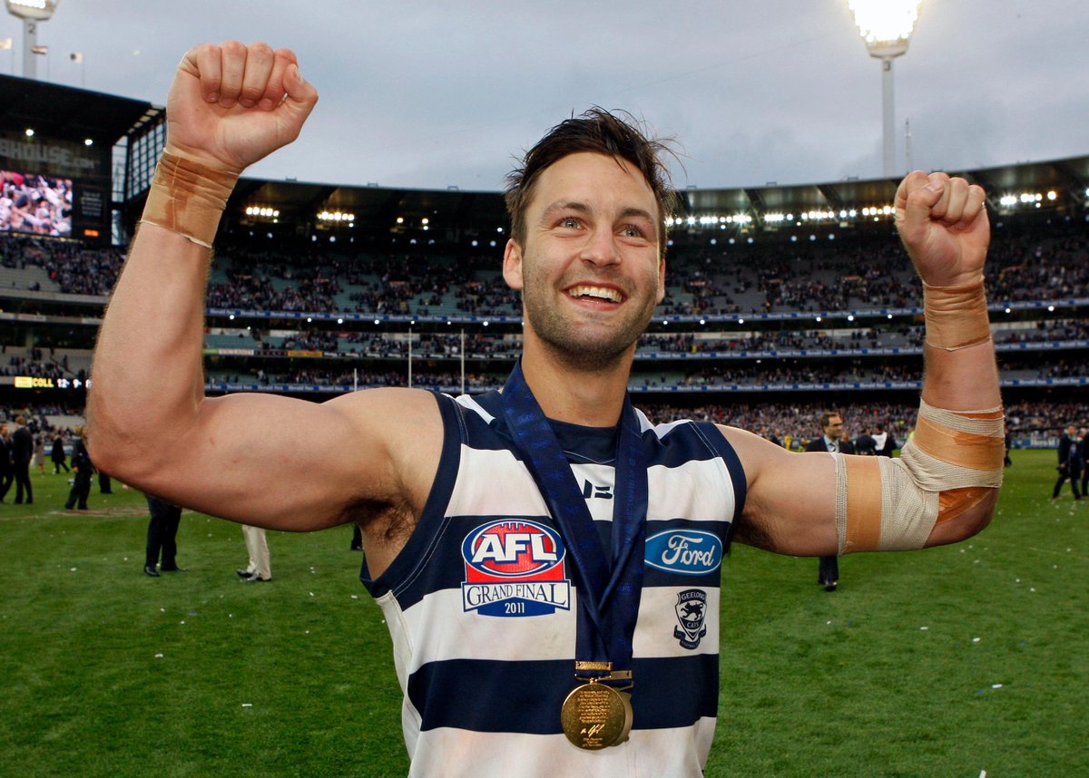 RoweyandTimmyG's tweet photo. NOW: 3x @GeelongCats Premiership Player, Jimmy Bartel.

Thanks to Statesman Windows. https://t.co/8avIIveNwT