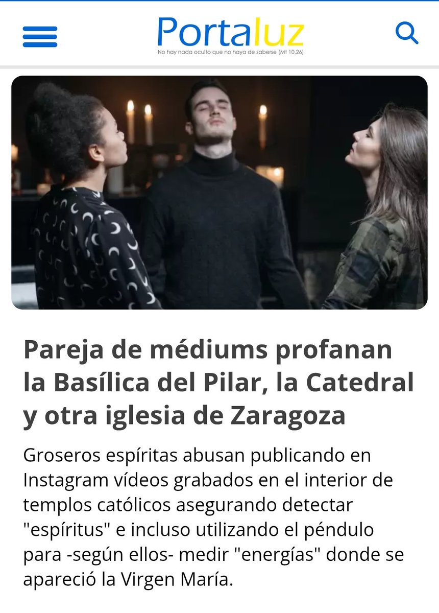 vaiconDios's tweet photo. Un uso inaceptable de templos católicos para su adoctrinamiento (y negocio) esotérico. Espiritismo explícito en iglesias. Y luego algunos se extrañan de que no dejen tomar fotos y vídeos...
https://t.co/XRapoujLJH
@Confepiscopal @ArchiZaragoza @CSanzAndrea @xiskya @SacerdosMariae https://t.co/SLz4bT48dZ