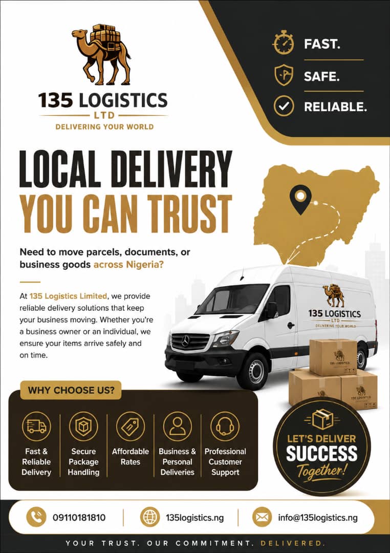 One35_move_ltd's tweet photo. From Nigerian Roads to Global Destinations Seamlessly Connected.
Local expertise. International standards.
135 Logistics Limited combines deep knowledge of Nigeria's logistics landscape with world-class operational discipline. https://t.co/8cSVKaSuJw