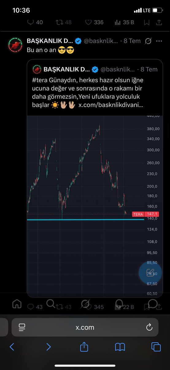 Abdr_slck's tweet photo. @tera @terayatirim @TezmenEmre bakın bu erturğrul denen @basknlikdivani  hesabın sahibine ve yorumlarına kanmayın dikkat edin ne zaman bir fiyat verse hep aşağı çekiliyor alıcı geldikçe satış veriyorlar dikkat edin !!!! https://t.co/Wj4dX4RS12