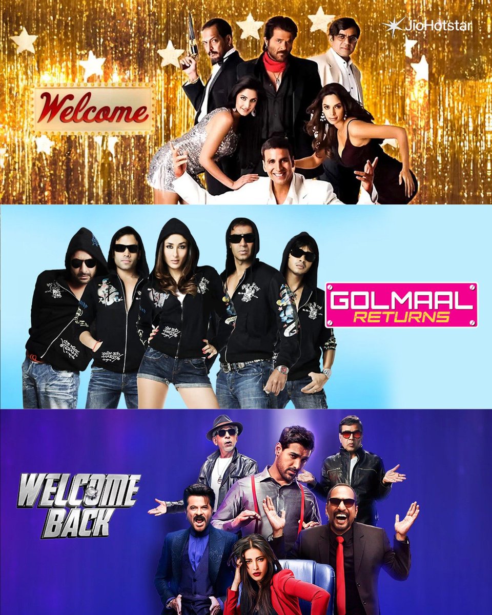 JioHotstar's tweet photo. #HumSaathSaathHain #HumAapkeHainKoun #MainePyaarKiya #GolmaalReturns #Vivah #EkVivaahAisaBhi #TheKarateKid #PremRatanDhanPayo #MainPremKiDiwaniHoon #TheLunchBox #BombayVelvet #Junior #RevolverRita #EkHaseenaThi #Venom #DevD #TanviTheGreat #SharmajeeKiBeti #Dangal #Welcome https://t.co/DNK8efDHRn