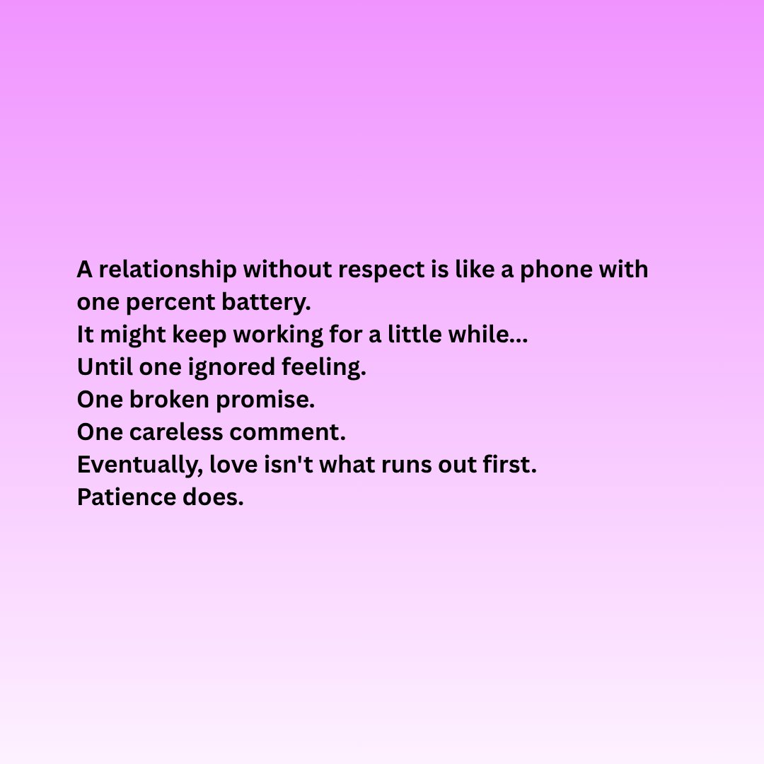 LSD1202's tweet photo. People rarely leave because of one huge moment. It's usually hundreds of tiny moments nobody wanted to fix.
#RelationshipAdvice #Dating #WomenEmpowerment #LoveAdvice #forwomen https://t.co/F4vFhQYNbL